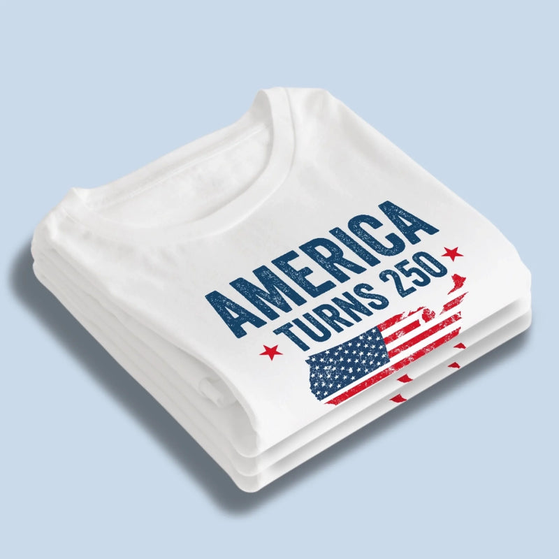 Custom Unisex T-shirt, Premium T-shirt, Hoodie - Personalized America 250th Anniversary Gifts For Men And Women - Land Of The Free, Home Of Me