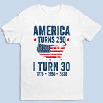 Custom Unisex T-shirt, Premium T-shirt, Hoodie - Personalized America 250th Anniversary Gifts For Men And Women - Land Of The Free, Home Of Me