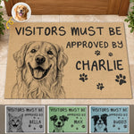 Personalized Photo Home Decor Decorative Mat - Personalized Birthday Gifts For Dog Cat Lovers, Dog Dad And Mom, Cat Owners - Welcome To Our Pawfect Home