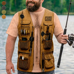 Custom Funny T-shirt - Personalized Halloween Costume Birthday Fishing Gifts For Men, Fisherman - No Fish Can Resist This Look