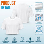 Custom Women's England World Football Jersey Crop Tee - Personalized Birthday Gifts For Football Lovers, Sports Fans, Sports Lovers - Go Team England