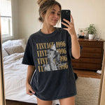 Custom Photo Washed Cotton T-shirt - Personalized Birthday Gifts For Men, Women - The Original Trendsetter Here