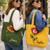 Custom Corduroy Tote Bag - Personalized Summer Vacation And Travel Gifts For Women, Besties, Sisters, BFF, Family, Yourself - Summer Looks Good On Me