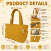 Custom Corduroy Tote Bag - Personalized Summer Vacation And Travel Gifts For Women, Besties, Sisters, BFF, Family, Yourself - Summer Looks Good On Me