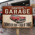 Custom Photo Home Decor Metal Sign - Personalized Birthday Gifts For Men, Man Cave, Dad, Grandpa - The Master Of All Trades Resides Here