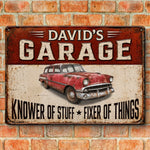 Custom Photo Home Decor Metal Sign - Personalized Birthday Gifts For Men, Man Cave, Dad, Grandpa - The Master Of All Trades Resides Here