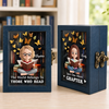 Custom Anxiety Mini Bookshelf Ornament - Personalized Bookish Gifts For Book Lovers, Bookworms, Readers - Lost In Good Stories