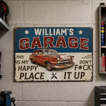 Custom Photo Home Decor Metal Sign - Personalized  Birthday Gifts For Men, Man Cave, Dad, Grandpa - Garage Therapy