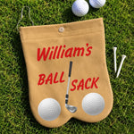 Custom Flannel Golf Ball Bag Sack - Personalized Birthday Gifts For Golf Lovers, Sports Fans, Sports Lovers - King Of The Golf Course