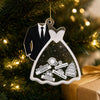 Custom 3 Layers Shaker Ornament - Personalized Anniversary Christmas Wedding Gifts For Husband And Wife, Him And Her - Making Memories Together