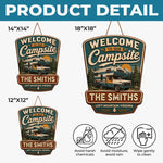 Custom Wood Sign - Personalized Birthday Camping Gifts For Campers, Mom, Dad, Brother, Sister, Kids - Our Little Outdoor Sanctuary