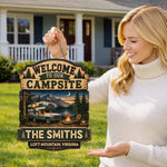 Custom Wood Sign - Personalized Birthday Camping Gifts For Campers, Mom, Dad, Brother, Sister, Kids - Rustic Charm, Endless Memories