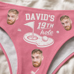 Custom Photo Women Briefs - Personalized Anniversary Wedding Gifts For Husband And Wife, Him And Her - The Luckiest Golfer In The World