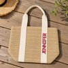 Custom Straw Bag - Personalized Summer Vacation And Travel Gifts For Women, Besties, Sisters, BFF - Hello Summer Vibes