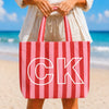Custom Beach Tote Bag - Personalized Bridesmaid Proposal Wedding Gifts For Bridesmaid, Bridal Party - Bride's Favorite Beach Club