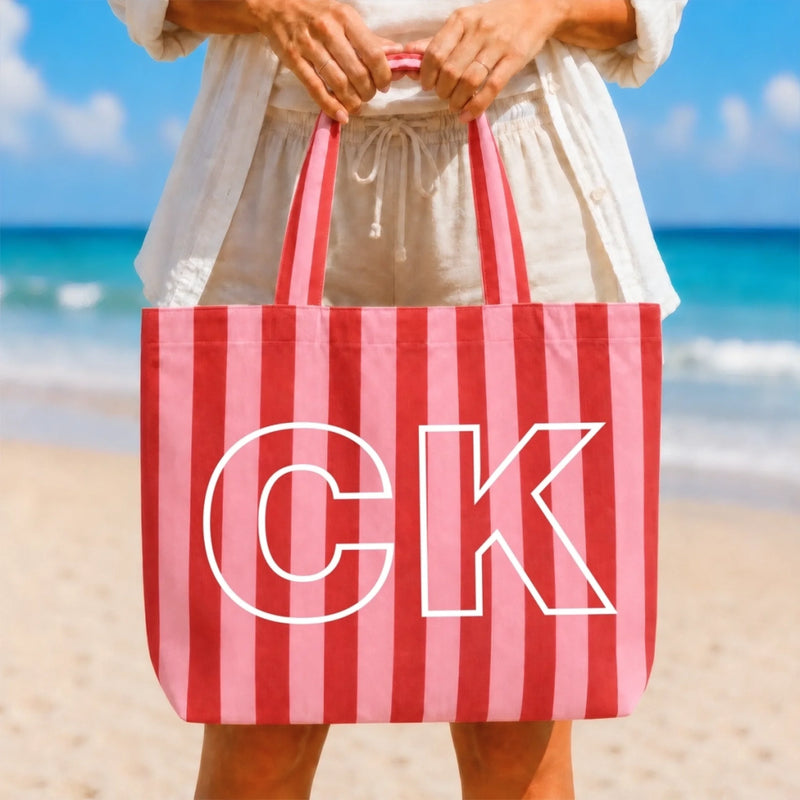 Custom Beach Tote Bag - Personalized Bridesmaid Proposal Wedding Gifts For Bridesmaid, Bridal Party - Bride's Favorite Beach Club