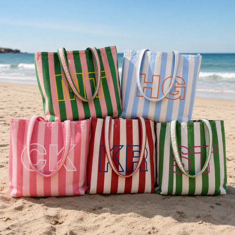 Custom Beach Tote Bag - Personalized Bridesmaid Proposal Wedding Gifts For Bridesmaid, Bridal Party - Bride's Favorite Beach Club