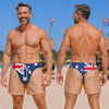 Custom Funny Patriotic Men Swim Trunks - Personalized Summer Vacation And Travel Gifts For Men - Born For Summer