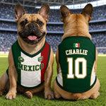 Custom Mexico World Football Pet Jersey - Personalized Birthday Gifts For Football Dog Cat Lovers, Dog Dad And Mom, Cat Owners - Mexico’s Number One Furry Fan