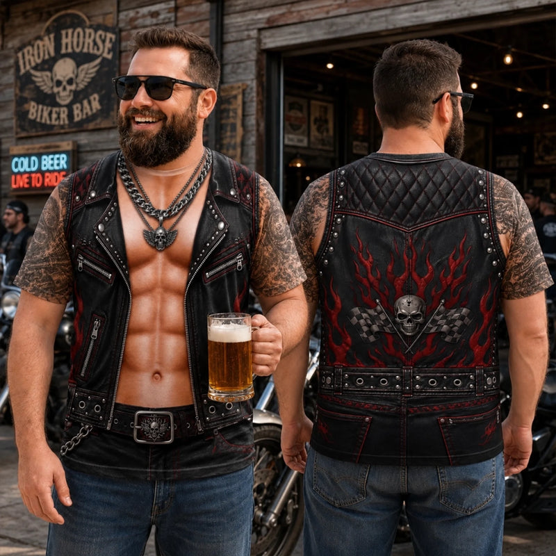 Custom Funny Motorcycle T-shirt - Personalized Birthday Gifts For Men, Bikers - Cool By Nature