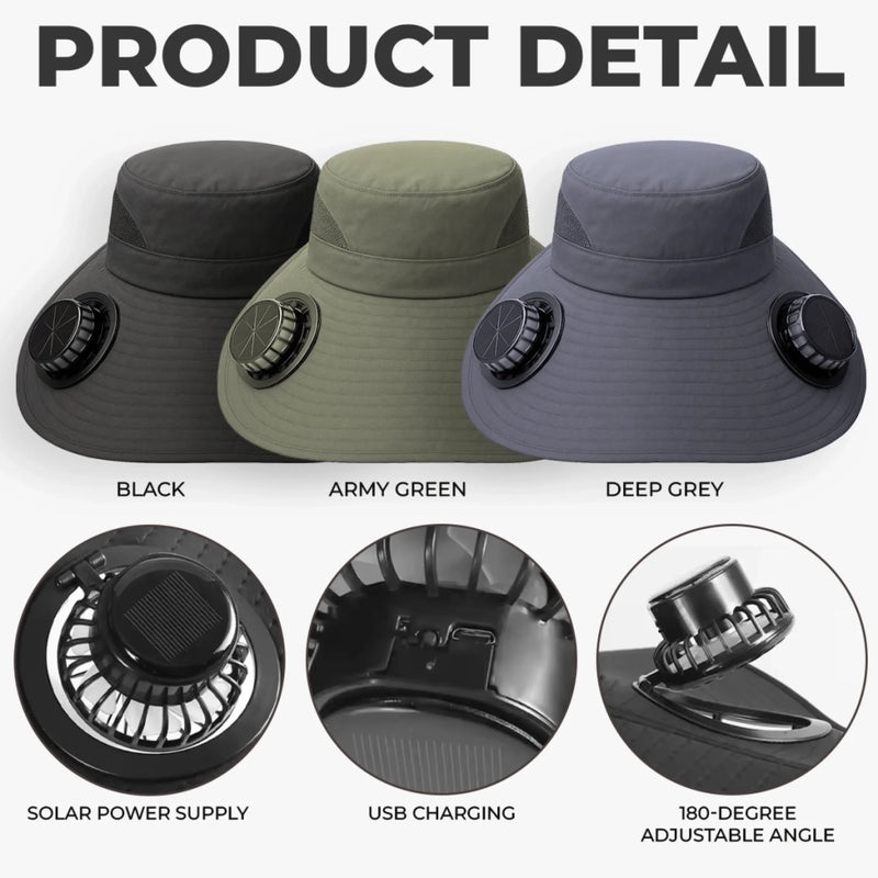 Custom Hat With Fans Solar Power - Personalized Birthday Garden Gifts For Gardeners - Queen Of The Green Space