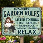 Custom Home Decor Metal Sign - Personalized  Birthday Garden Gifts For Gardeners, Book Lovers, Women - In My Garden Era