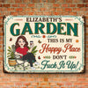 Custom Home Decor Metal Sign - Personalized  Birthday Garden Gifts For Gardeners - Welcome To My Paradise