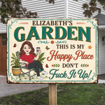 Custom Home Decor Metal Sign - Personalized  Birthday Garden Gifts For Gardeners - Welcome To My Paradise