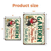 Custom Home Decor Metal Sign - Personalized  Birthday Garden Gifts For Gardeners - Welcome To My Paradise