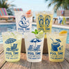 Custom Poolside Party Cups - Personalized Summer Vacation And Travel Gifts For Best Friends, Family - Vitamin Pool