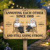 Custom Home Decor Metal Sign - Personalized  Anniversary Wedding Gifts For Husband And Wife, Him And Her - Aging Like Fine Wine Together