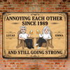 Custom Home Decor Metal Sign - Personalized  Anniversary Wedding Gifts For Husband And Wife, Him And Her - Aging Like Fine Wine Together