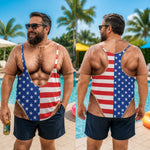 Custom Funny Patriotic T-shirt - Personalized Halloween Costume Birthday Gifts For Men - Beach Body Included