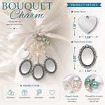 Custom Photo Bouquet Charm - Personalized Memorial Sympathy Gifts For Brides - Walking With Angels Today