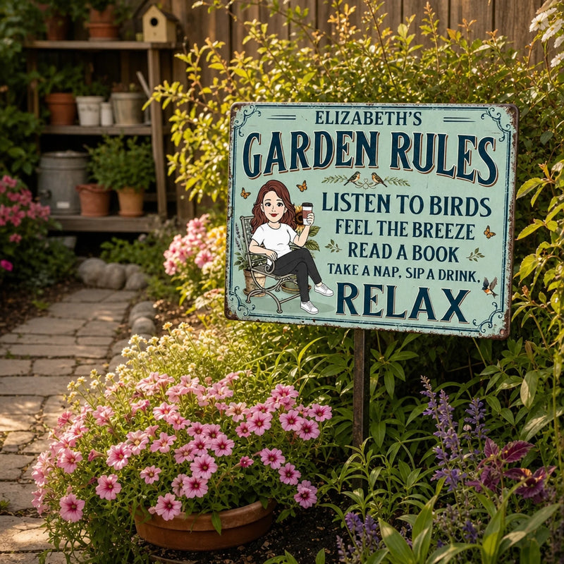 Custom Home Decor Metal Sign - Personalized  Birthday Garden Gifts For Gardeners - In My Garden Era