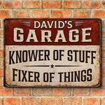 Custom Home Decor Metal Sign - Personalized Birthday Gifts For Dad, Grandpa, Husband - Garage Life Forever