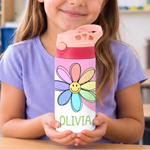 Custom Kids Insulated Water Bottle - Personalized Back To School Gifts For Kids - Explore The World