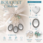 Custom Photo Bouquet Charm - Personalized Memorial Sympathy Gifts For Brides, Grandma, Grandpa - In Loving Memory