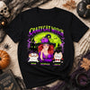 Custom Unisex T-shirt, Premium T-shirt, Hoodie - Personalized Halloween Witchy Gifts For Cat Lovers, Cat Mom And Dad - Meet My Spooky Fur Babies