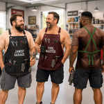 Custom Mechanic T-shirt - Personalized Halloween Costume Grilling Gifts For Husband, Son, Grandson, Yourself - Built In The Garage