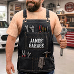 Custom Mechanic T-shirt - Personalized Halloween Costume Grilling Gifts For Husband, Son, Grandson, Yourself - Built In The Garage