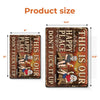 Custom Home Decor Metal Sign - Personalized Summer Vacation And Travel Gifts For Husband And Wife, Him And Her - Backyard Beer Therapy Ongoing