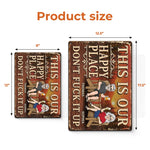 Custom Home Decor Metal Sign - Personalized Summer Vacation And Travel Gifts For Husband And Wife, Him And Her - Backyard Beer Therapy Ongoing