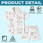 Custom Short Pajama Set - Personalized  Bookish Gifts For Book Lovers, Bookworms, Readers - Books Before Bed