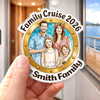 Custom Photo Cruise Ship Door Magnet - Personalized Summer Vacation And Travel Gifts For Mom, Dad, Brother, Sister - Cruising Together