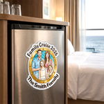 Custom Photo Cruise Ship Door Magnet - Personalized Summer Vacation And Travel Gifts For Mom, Dad, Brother, Sister - Cruising Together