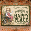Custom Home Decor Metal Sign - Personalized  Birthday Garden Gifts For Gardeners - Lost In My Floral Wonderland