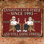 Custom Home Decor Metal Sign - Personalized  Anniversary Wedding Gifts For Husband And Wife, Him And Her - Love Always Better Together