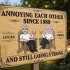 Custom Home Decor Metal Sign - Personalized  Anniversary Wedding Gifts For Husband And Wife, Him And Her - Aging Like Fine Wine Together