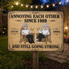 Custom Home Decor Metal Sign - Personalized  Anniversary Wedding Gifts For Husband And Wife, Him And Her - Aging Like Fine Wine Together